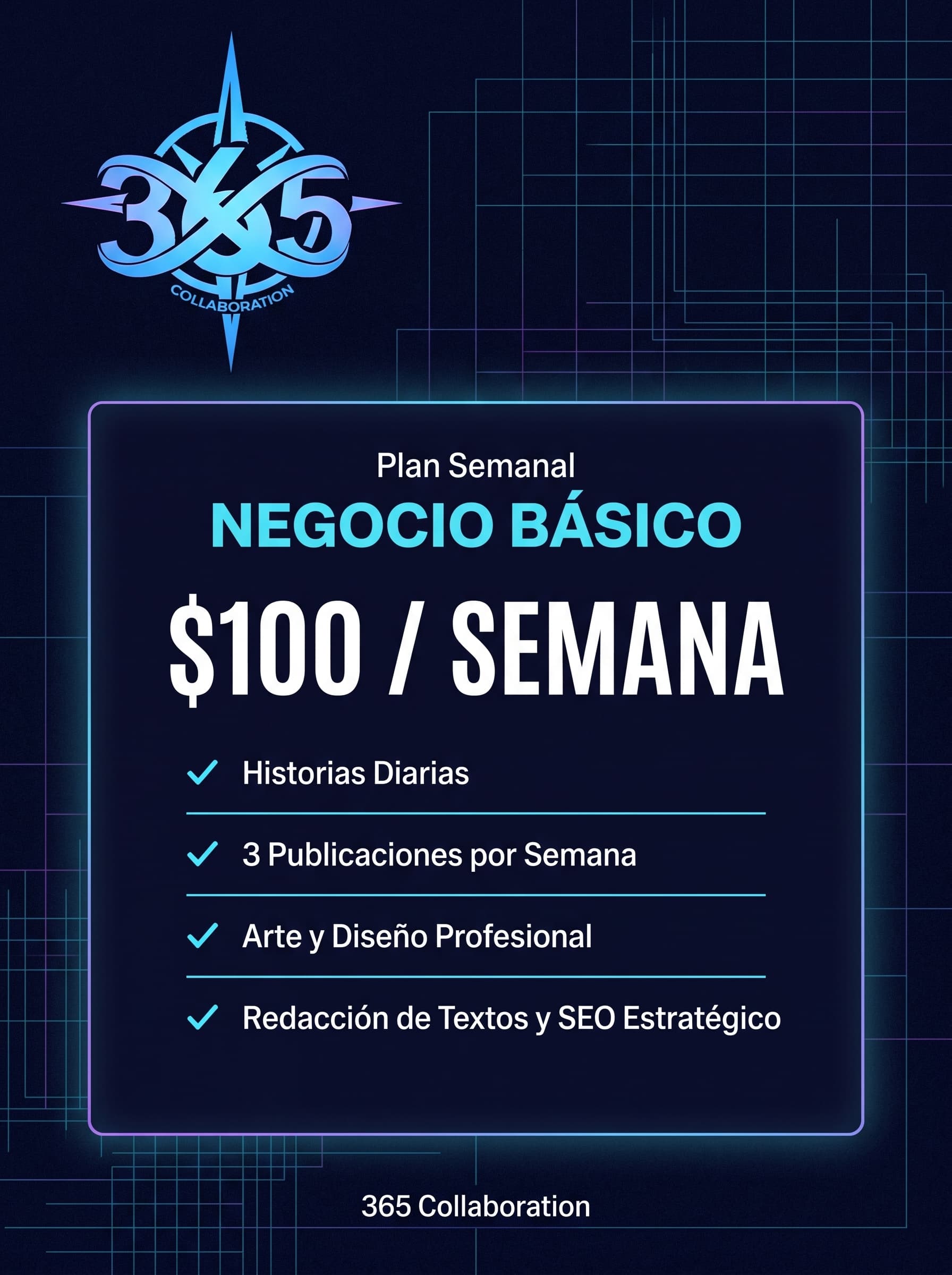 Negocio Básico: $100/semana